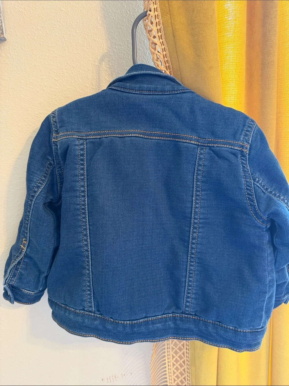 Gymboree Dark Blue Sherpa-Lined Denim Jacket 18/24
